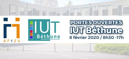 2020 journée portes ouvertes IUT Béthune avec l'AFI24